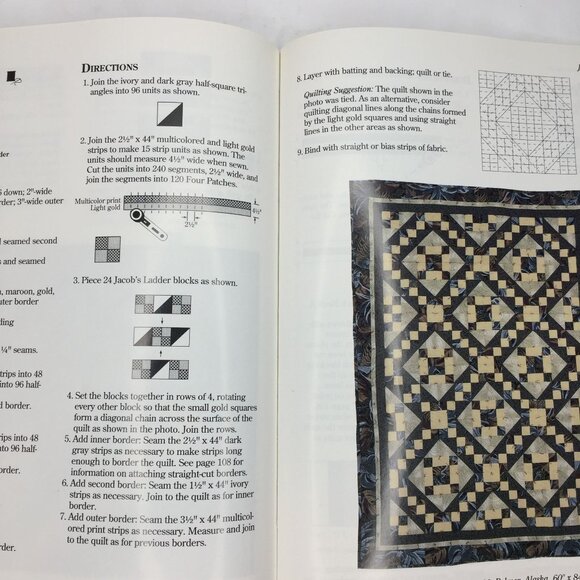 Vintage 1991 Rotary Riot 40 Fast Fabulous Quilts Judy Hopkins Nancy J Martin - Picture 8 of 12